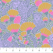 PRE - Order Anna Maria Textiles - Mosaic Menagerie - Cheetah Teeth AMT191 - 40C Periwinkle - Half Yard - December 2026 - Modern Fabric Shoppe