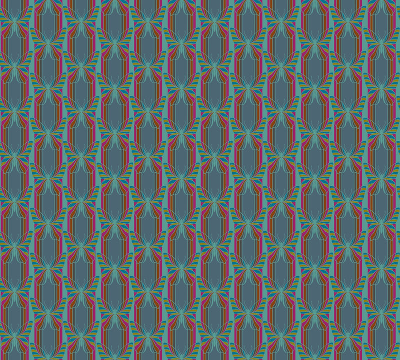 PRE - Order Anna Maria Textiles - Mosaic Menagerie - Hidden AMT189 - 68V Dusk - Half Yard - December 2026 (Copy) - Modern Fabric Shoppe