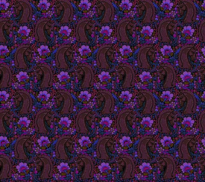 PRE - Order Anna Maria Textiles - Mosaic Menagerie - Main Event AMT192 - 99L Onyx - Half Yard - December 2026 - Modern Fabric Shoppe