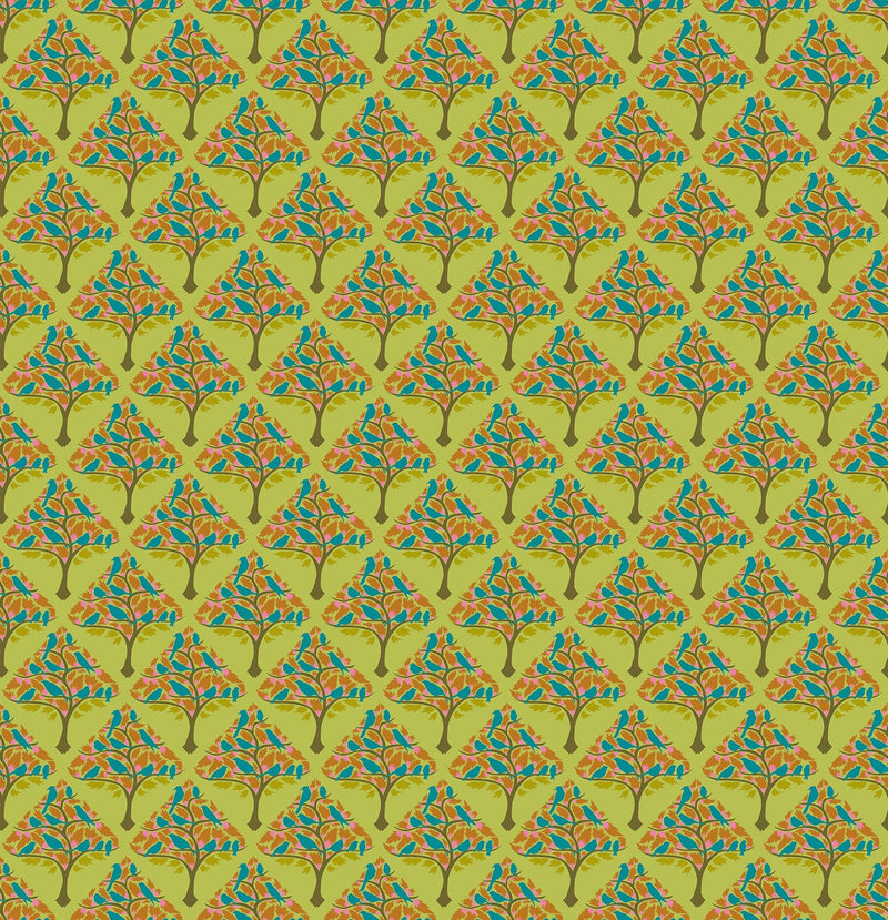 PRE - Order Anna Maria Textiles - Mosaic Menagerie - Ornaments AMT190 - 71V Lichen - Half Yard - December 2026 - Modern Fabric Shoppe