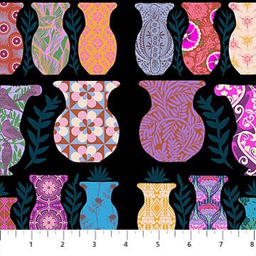 PRE - Order Anna Maria Textiles - Rhapsody - Anniversary Vases AMT173 - 99 Multi - Half Yard - June 2026 - Modern Fabric Shoppe