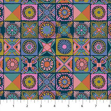 PRE - Order Anna Maria Textiles - Rhapsody - Cottage Kitchen AMT168 - 47L Navy - Half Yard - June 2026 - Modern Fabric Shoppe