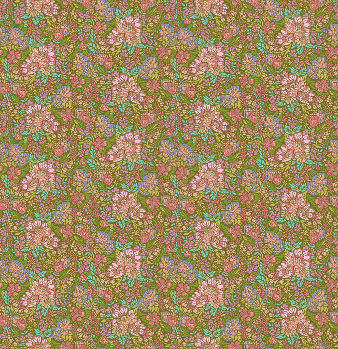 PRE - Order Anna Maria Textiles - Rhapsody - Mosaic AMT169 - 72V Avocado - Half Yard - June 2026 - Modern Fabric Shoppe