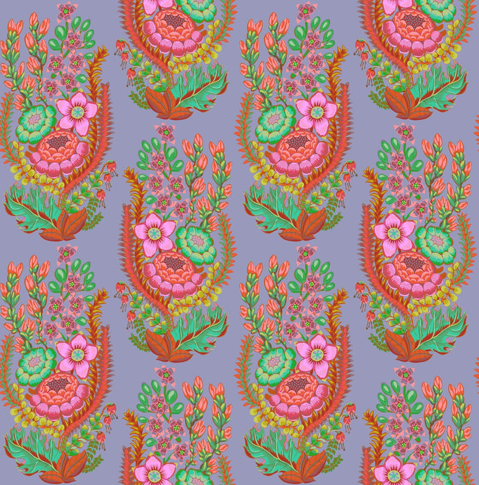 PRE - Order Anna Maria Textiles - Rhapsody - Outstretched AMT170 - 45V Periwinkle - Half Yard - June 2026 - Modern Fabric Shoppe