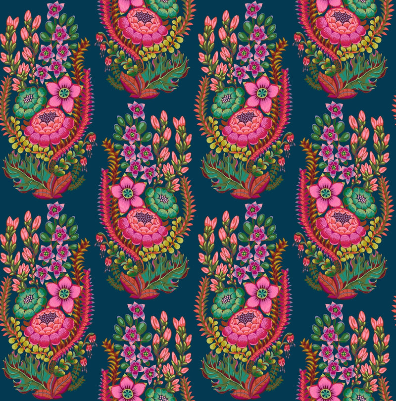 PRE - Order Anna Maria Textiles - Rhapsody - Outstretched AMT170 - 49C Azure - Half Yard - June 2026 - Modern Fabric Shoppe