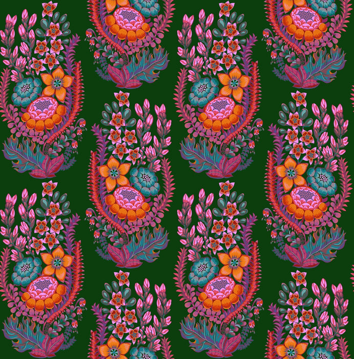 PRE - Order Anna Maria Textiles - Rhapsody - Outstretched AMT170 - 78L Forest - Half Yard - June 2026 - Modern Fabric Shoppe