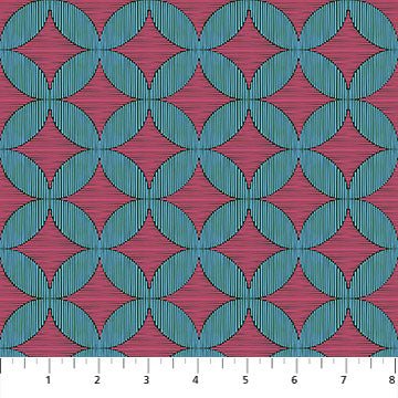 PRE - Order Anna Maria Textiles - Rhapsody - Woven Windows AMT171 - 46L Berry - Half Yard - June 2026 - Modern Fabric Shoppe