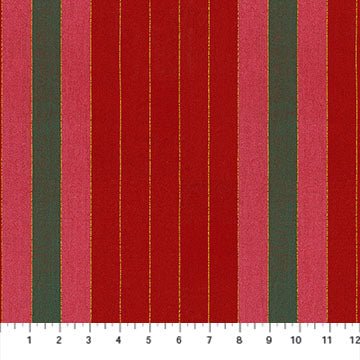 PRE - Order Anna Maria Textiles - Silver Lining - Ribbons WAMT112 - 25L Cherry - Half Yard - May 2026 - Modern Fabric Shoppe