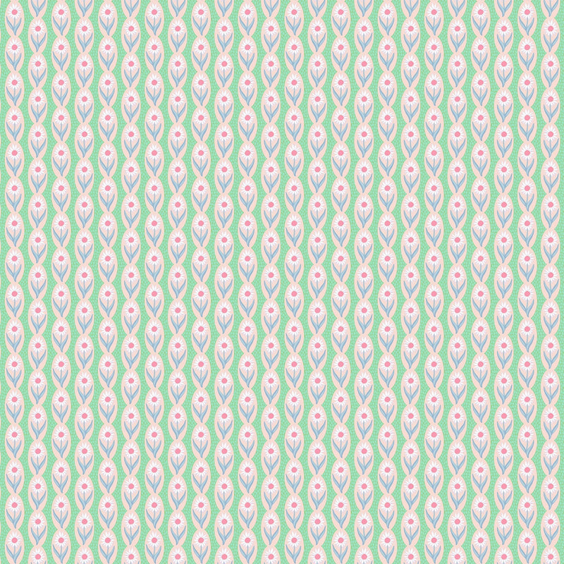 PRE-Order Anna Maria Textiles- Sugar Coated- Daisy Chain AMT201-23V Peach- Half Yard- May 2027 - Modern Fabric Shoppe