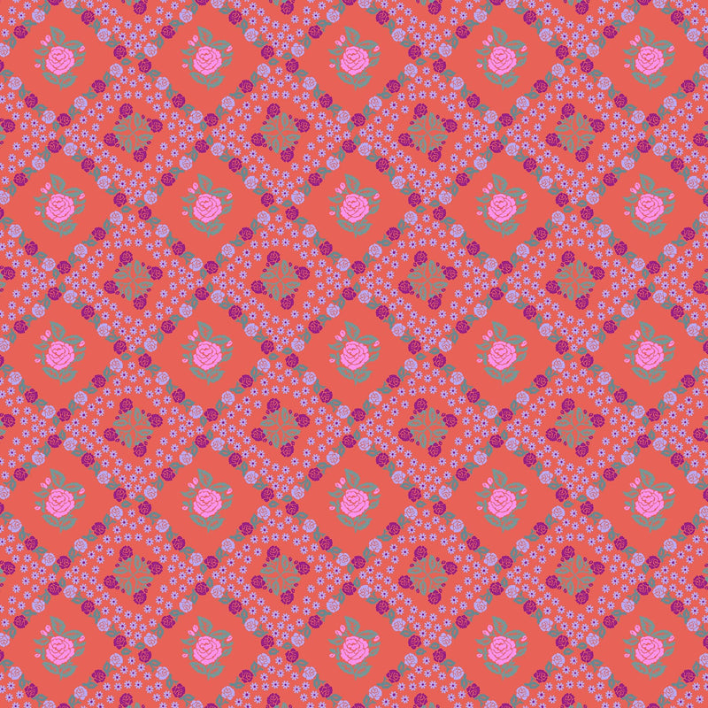 PRE-Order Anna Maria Textiles- Sugar Coated- Rose Paper AMT202-38C Sunset- Half Yard- May 2027 - Modern Fabric Shoppe