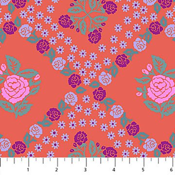 PRE-Order Anna Maria Textiles- Sugar Coated- Rose Paper AMT202-38C Sunset- Half Yard- May 2027 - Modern Fabric Shoppe