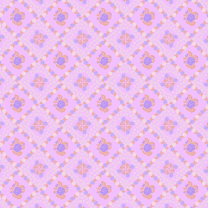 PRE-Order Anna Maria Textiles- Sugar Coated- Rose Paper AMT202-83V Perfume- Half Yard- May 2027 - Modern Fabric Shoppe