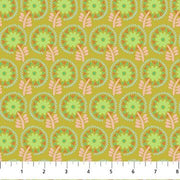 PRE - Order Anna Maria Textiles - Sunseekers - Dancers AMT193 - 71V Lime - Half Yard - January 2027 - Modern Fabric Shoppe