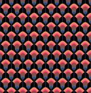 PRE - Order Anna Maria Textiles - Sunseekers - Feather Bloom AMT195 - 99L Midnight - Half Yard - January 2027 - Modern Fabric Shoppe