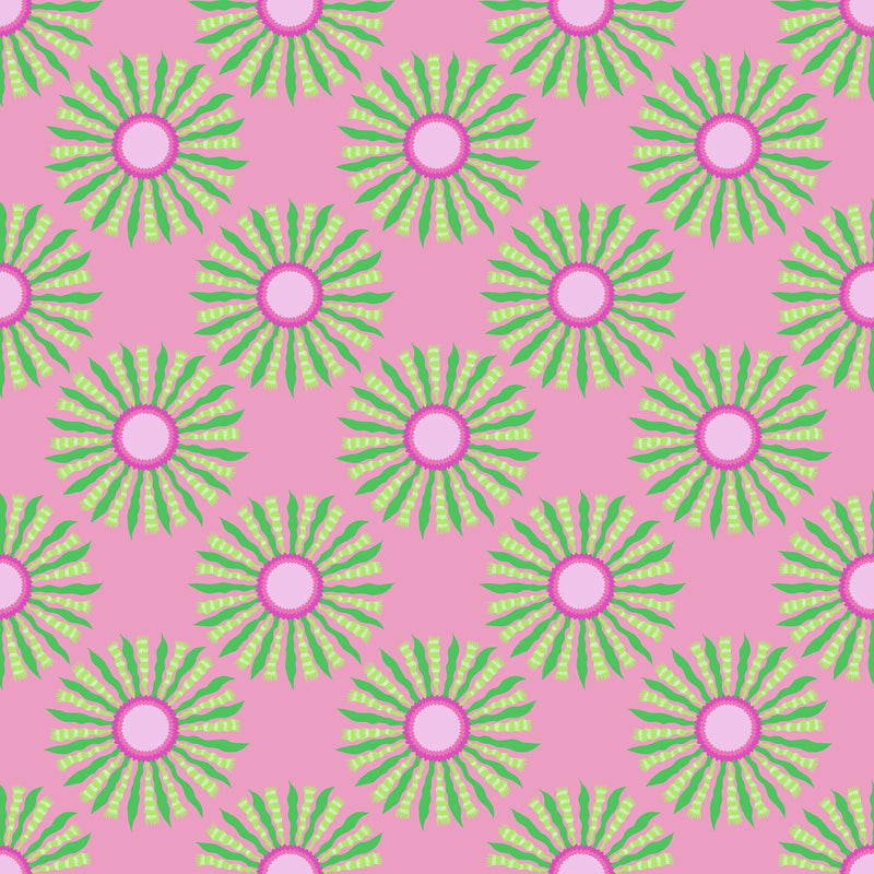 PRE - Order Anna Maria Textiles - Sunseekers - Ribbon Rays AMT196 - 20C Bubblegum - Half Yard - January 2027 - Modern Fabric Shoppe