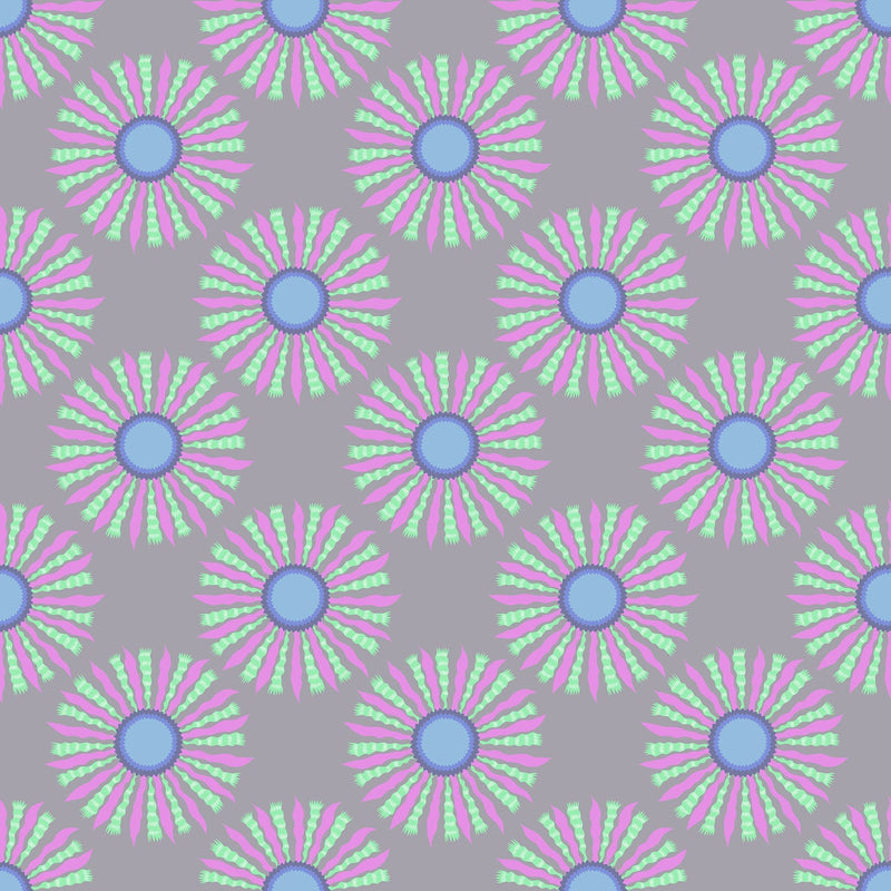 PRE - Order Anna Maria Textiles - Sunseekers - Ribbon Rays AMT196 - 92V Silver - Half Yard - January 2027 - Modern Fabric Shoppe