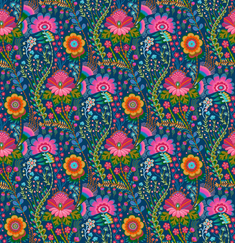 PRE - Order Anna Maria Textiles - Sunseekers - Seeking AMT197 - 69C Prussian - Half Yard - January 2027 - Modern Fabric Shoppe