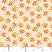 PRE - Order Anna Maria Textiles - Sunseekers - Twinkling AMT198 - 10V Buttermilk - Half Yard - January 2027 - Modern Fabric Shoppe