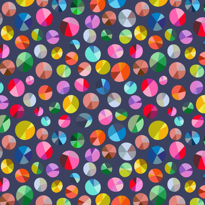 PRE - Order Annabel Wrigley - Happy Place - Freewheel 55378D - 12 Night Sky - Half Yard - August 2026 - Modern Fabric Shoppe