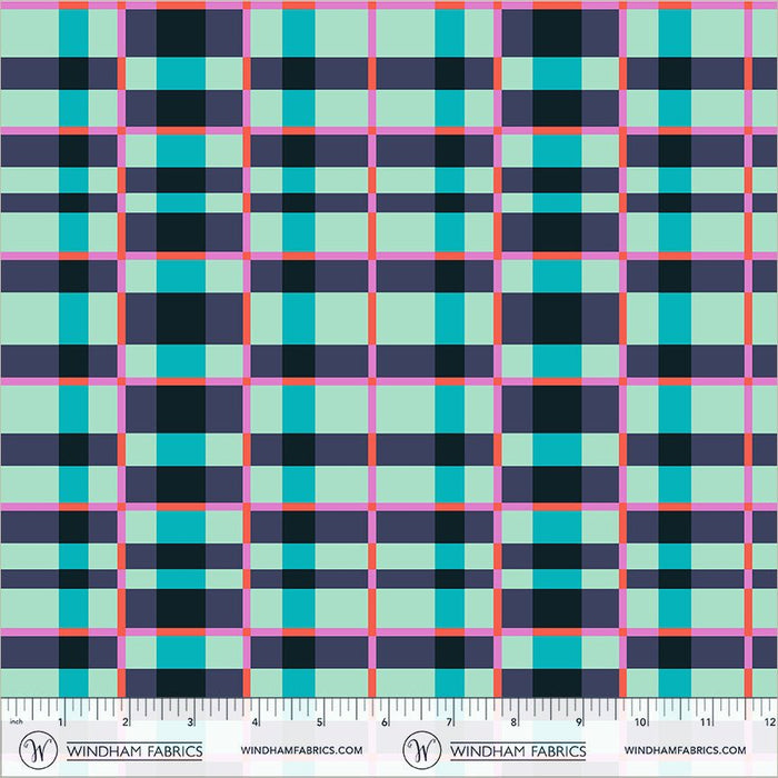 PRE - Order Annabel Wrigley - Happy Place - Tower 55377D - 14 Turquoise - Half Yard - August 2026 - Modern Fabric Shoppe