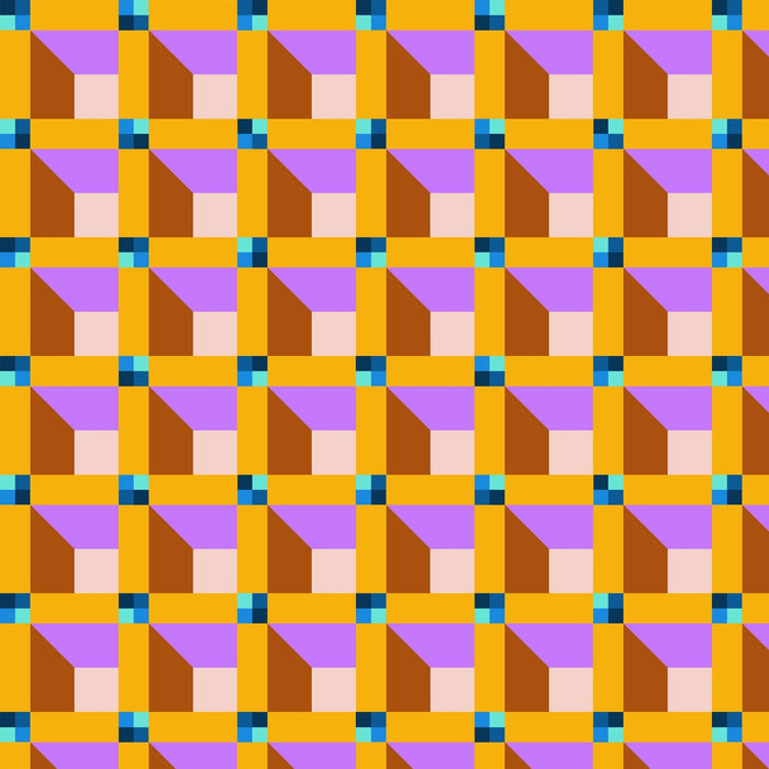 PRE - Order Annabel Wrigley - Happy Place - Window 55376D - 13 Viola - Half Yard - August 2026 - Modern Fabric Shoppe