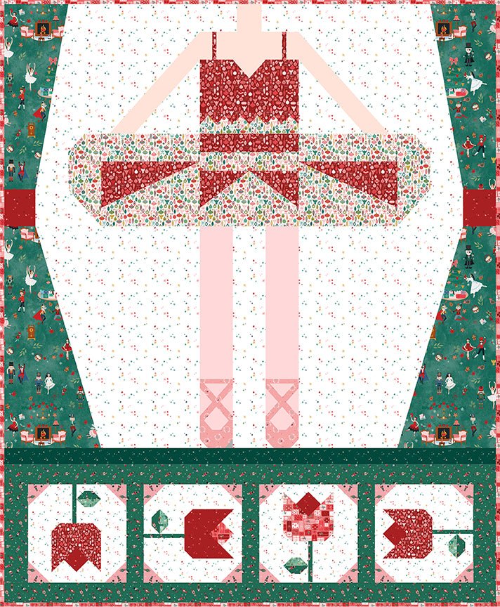 PRE - ORDER Be A Ballerina Quilt Kit featuring Nutcracker Tradition by Jennifer Long - May 2026 - Modern Fabric Shoppe