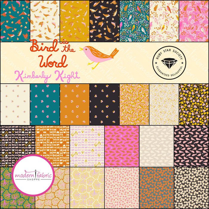 PRE-ORDER- Bird is the Word by Kim Kight- Half Yard Bundle- December 2024 - Modern Fabric Shoppe