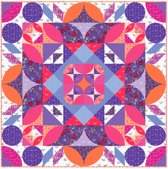 PRE - Order Bloem Quilt Kit featuring Perfect Day by Libs Elliott - March 2026 - Modern Fabric Shoppe