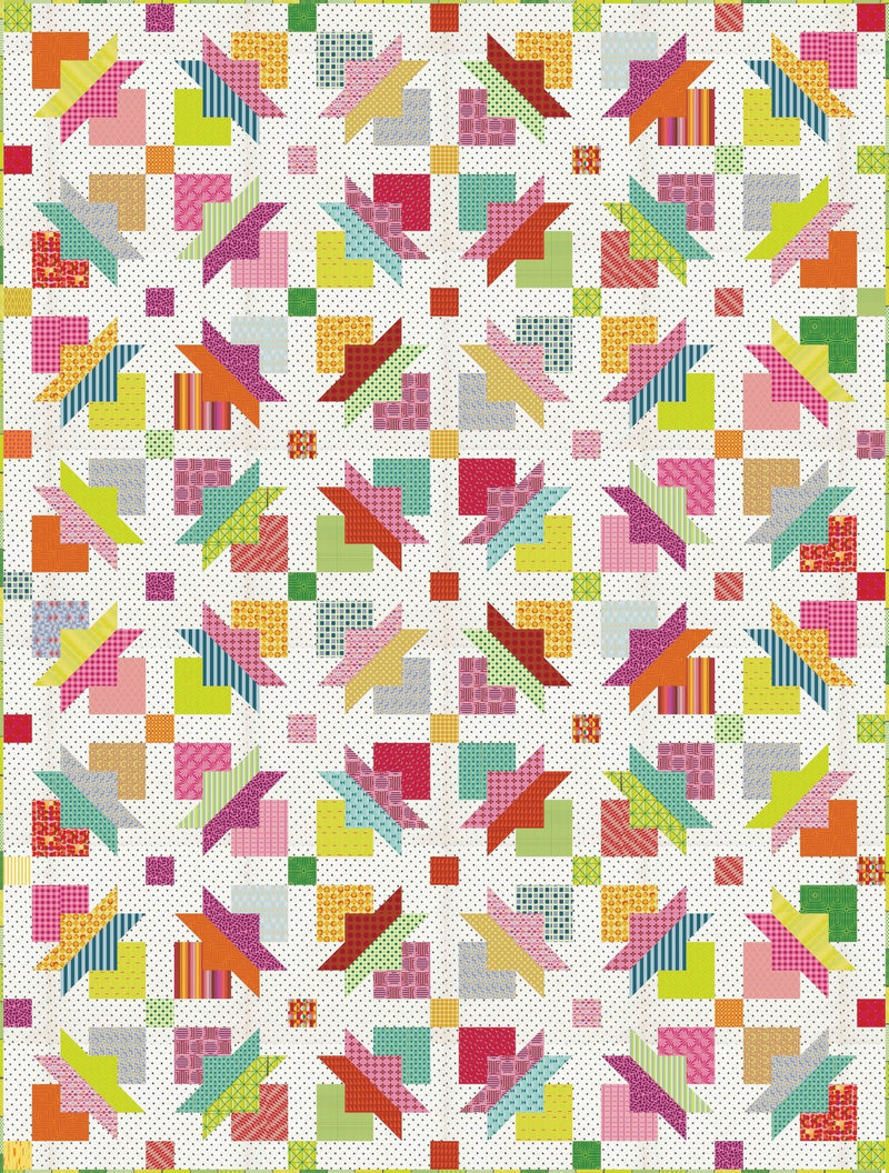 PRE - Order Boho Stars Quilt Kit featuring Bonbon Jar by Jen Kingwell - January 2027 - Modern Fabric Shoppe