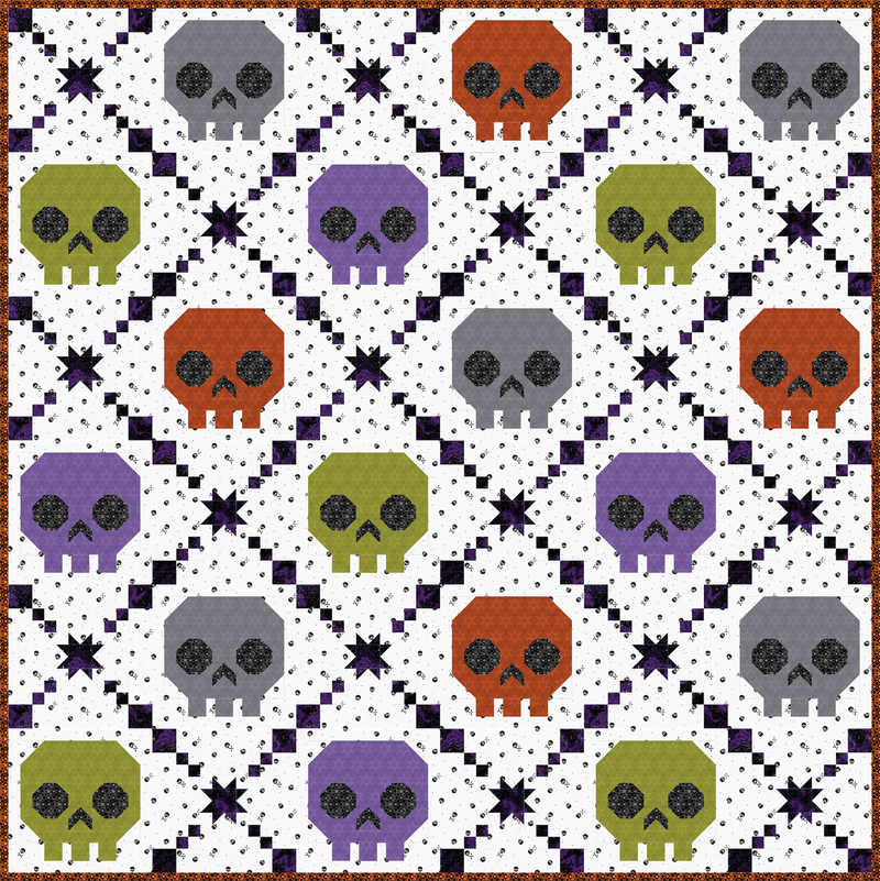 PRE-Order Bone Brigade Light Quilt Kit featuring Enchanter by Libs Elliott- April 2027 - Modern Fabric Shoppe
