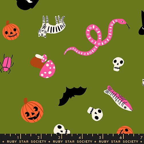 PRE-ORDER Boo Valley by Alexia Marcella Abegg- RS 4195 15 Sprout - Half Yard- June 2027 - Modern Fabric Shoppe