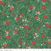 PRE-Order Carol by Jill Howarth- Berries and Boughs SC19056 Cactus- Half Yard- May 2027 - Modern Fabric Shoppe