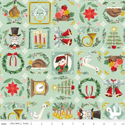 PRE-Order Carol by Jill Howarth- Bless Us SC19051 Mint- Half Yard- May 2027 - Modern Fabric Shoppe