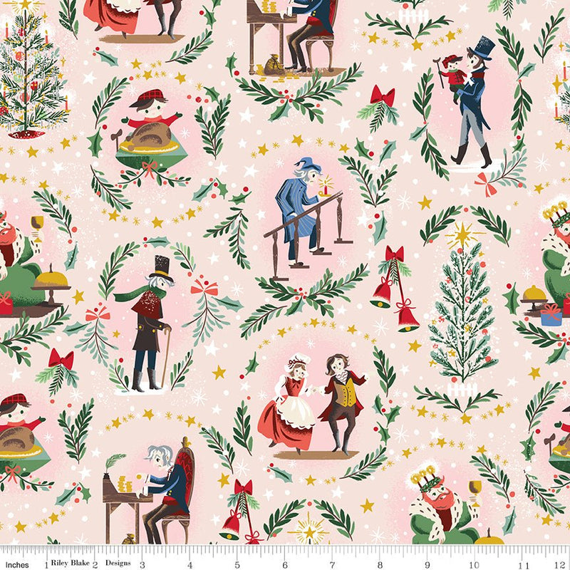 PRE-Order Carol by Jill Howarth- Keep Christmas Well SC19050 Ballerina- Half Yard- May 2027 - Modern Fabric Shoppe