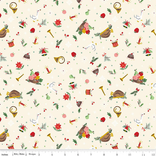 PRE-Order Carol by Jill Howarth- Wonderful Pudding SC19057 Ivory- Half Yard- May 2027 - Modern Fabric Shoppe