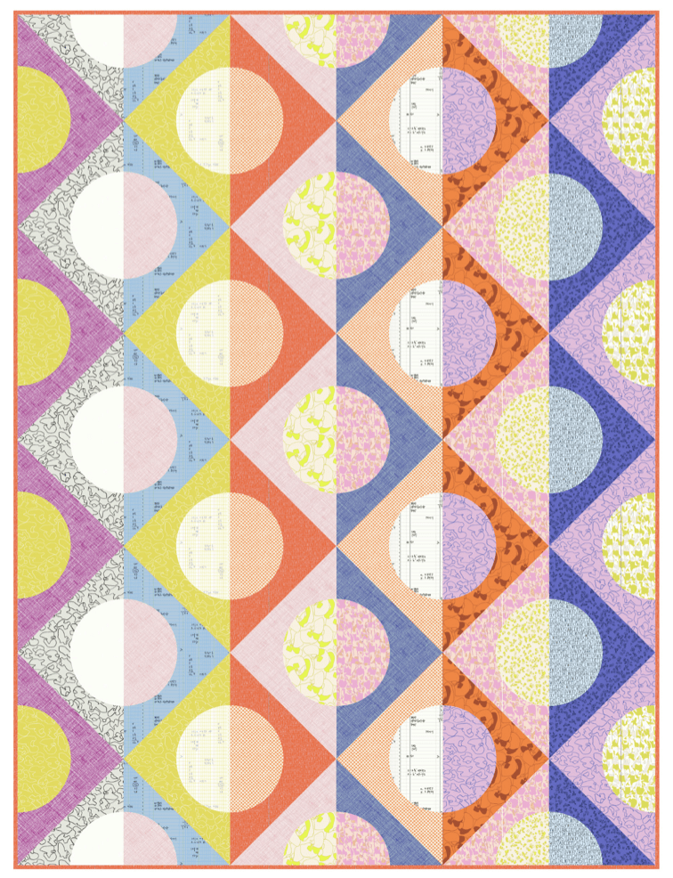 PRE - Order Carolyn Friedlander - Quarter Moon Quilt Kit featuring Memento - July 2026 - Modern Fabric Shoppe