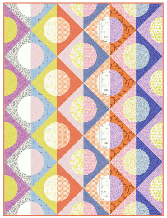 PRE - Order Carolyn Friedlander - Quarter Moon Quilt Kit featuring Memento - July 2026 - Modern Fabric Shoppe