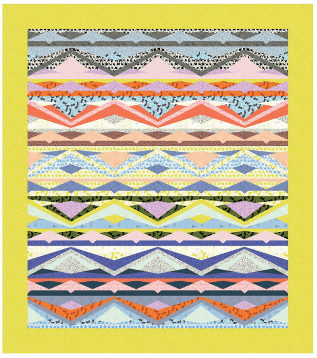 PRE - Order Carolyn Friedlander - Russell Quilt Kit featuring Memento - July 2026 - Modern Fabric Shoppe