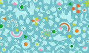 PRE - Order Catnap by Alexia Marcella Abegg - RS 4131 15 - Turquoise - Half Yard - October 2025 - Modern Fabric Shoppe