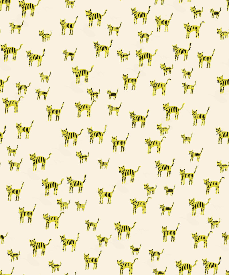 PRE - Order Catnap by Alexia Marcella Abegg - RS 4132 11 - Citron - Half Yard - October 2025 - Modern Fabric Shoppe