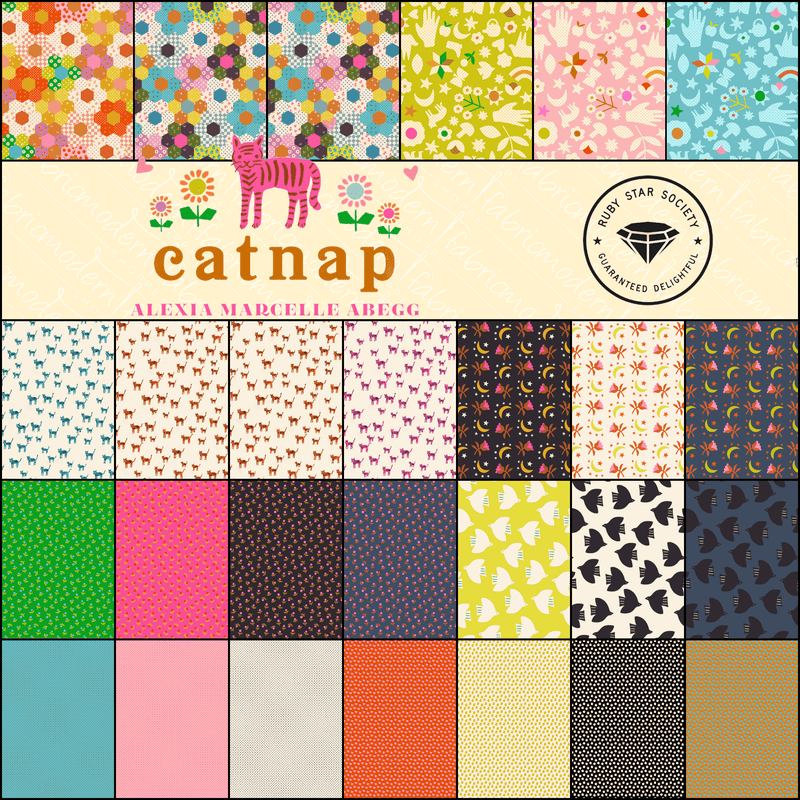 PRE - ORDER - Catnap by Alexia Marcelle Abegg - Half Yard Bundle - October 2025 - Modern Fabric Shoppe