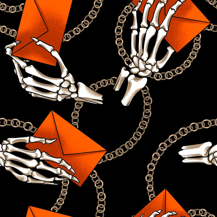 PRE - Order Chain Mail by Rachel Hauer - Chain Mail PWRH142.BLACK - Half Yard May 2026 - Modern Fabric Shoppe