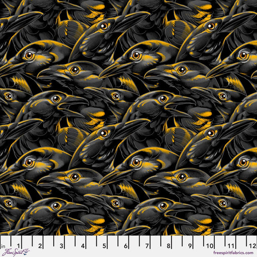 PRE - Order Chain Mail by Rachel Hauer - Crows PWRH143.BLACK - Half Yard May 2026 - Modern Fabric Shoppe