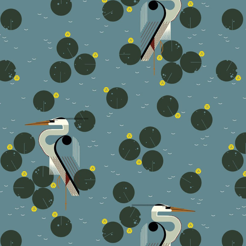 PRE - Order Coastal by Charley Harper - New Herondipity CH - 447 - Half Yard - July 2025 - Modern Fabric Shoppe