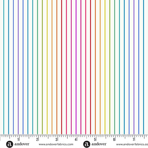 PRE - Order Color Wheel by Alison Glass - Spectrum Stripe A - 1447 - L Day - Half Yard - April 2025 - Modern Fabric Shoppe