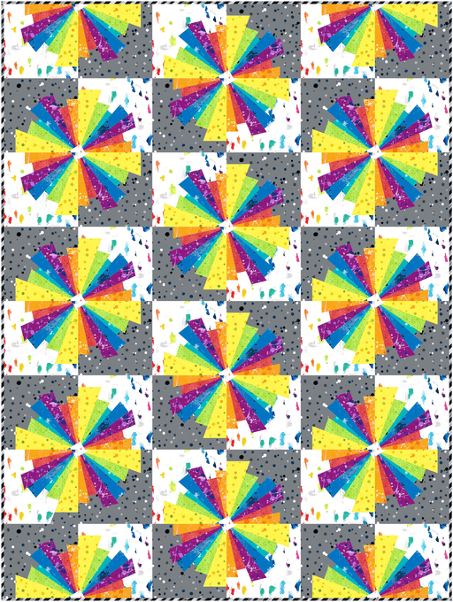 PRE - Order Colour Twist Quilt Kit featuring Hue by Giucy Giuce - May 2026 - Modern Fabric Shoppe