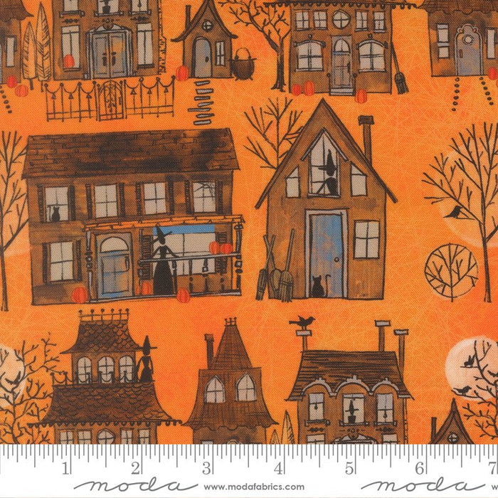 PRE - Order Coven by Robin Pickens - Coven 48801 12 Pumpkin - Half Yard - May 2026 - Modern Fabric Shoppe
