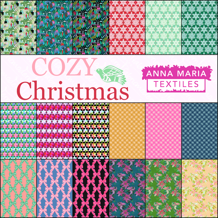 PRE - Order Cozy Christmas by Anna Maria Horner - Half Yard Bundle - April 2026 - Modern Fabric Shoppe