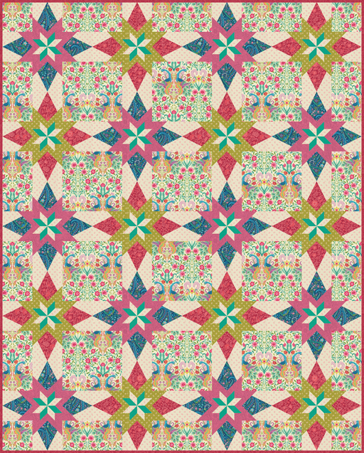 PRE-Order Crystal Manning- Noel Quilt Kit featuring Tilbury Garden- March 2027 - Modern Fabric Shoppe