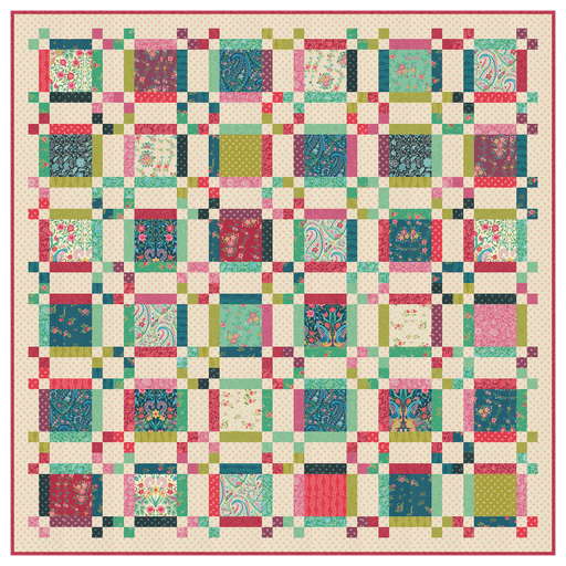 PRE-Order Crystal Manning- Tea TIme Quilt Kit featuring Tilbury Garden- March 2027 - Modern Fabric Shoppe